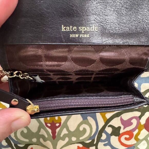 Kate Spade black coin purse key chain small wallet - Picture 4 of 4